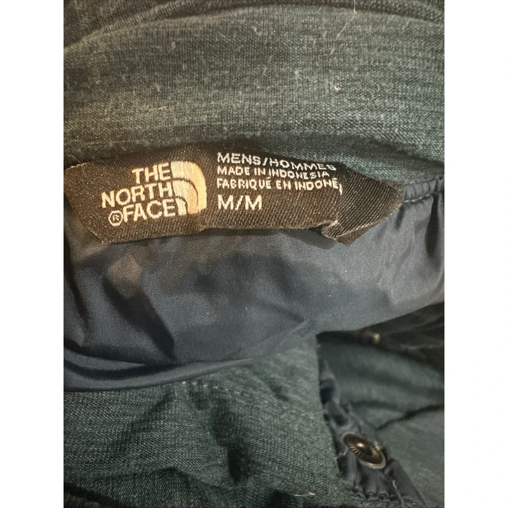 The North Face 550‎ Men's Quilted Puffer Snap T Button Teal Green Jacket Size M